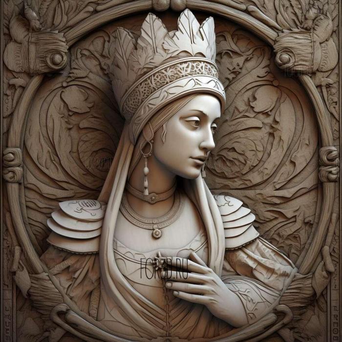 The White Queen 2 stl model for CNC
